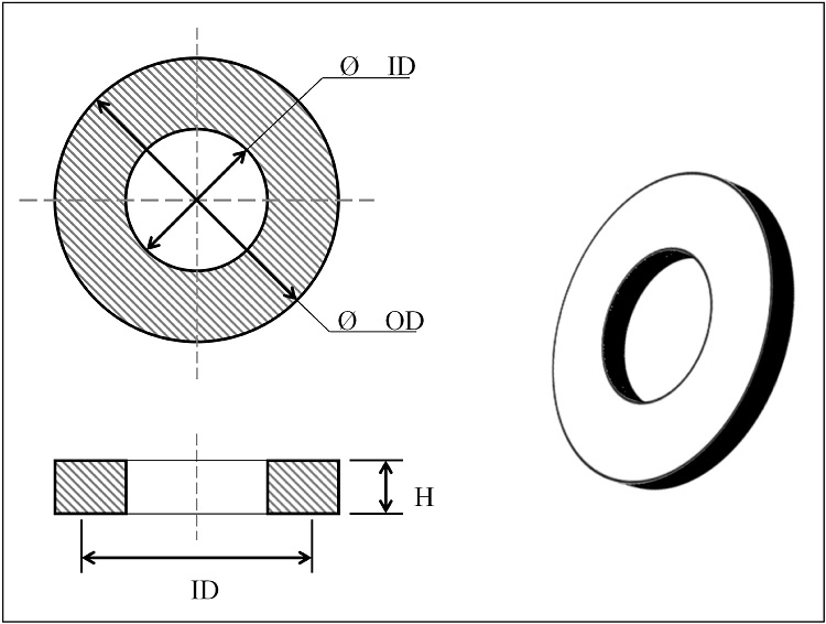 Water Resistant Nitrile FDA Liquid Silicone Rubber Spiral Wound Sheet Sealing Gasket Washer