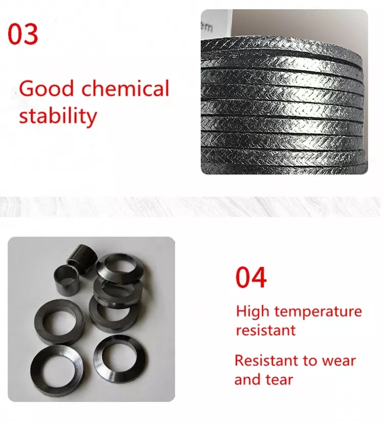 Good Quality Seal Flexible Graphite Gasket Carbonize Fiber PTFE Packing Gland Packing