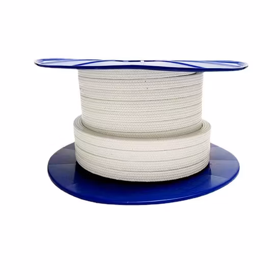 Garniture de presse-étoupe de corde tressée en fibre de céramique de bonne qualité dans la vanne d'étanchéité (CARRÉ, ROND)