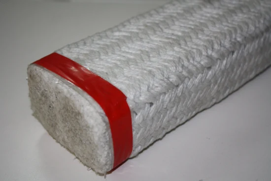 Emballage tressé rectangulaire en fibre de céramique pour la protection contre la chaleur